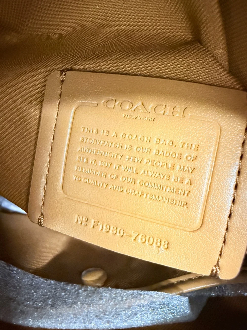 COACH 76088 Hadley hobo in colorblock Chalk Multicolor